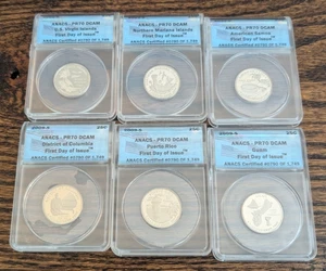 2009-S US Territories Quarter Set ANACS PR70 6 Coin First Day Issue GP - Picture 1 of 2