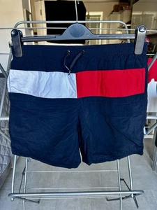 Mens Tommy Hilfiger Navy Blue Logo Swim Shorts Trunks - See Pictures for Size - Picture 1 of 10