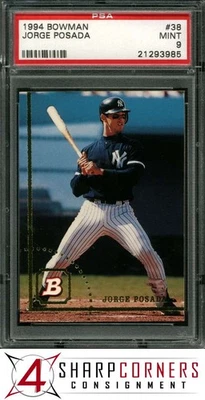 Bowman #38 Jorge Posada 1994 radiocontrol Yankees PSA 9 Foto 1 de 4