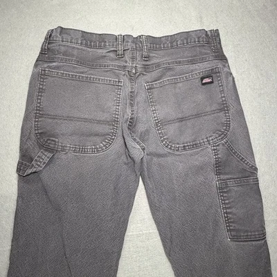 Vintage Dickies Genuine Workwear Dark Gray Carpenter Canvas Workwear Pants 32x30 - Image 1 of 4