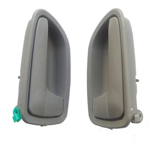 Fit 2003-2005 Kia Rio Inside Inner Front Rear Left Right Grey Door Handle 2Pcs - Picture 1 of 5