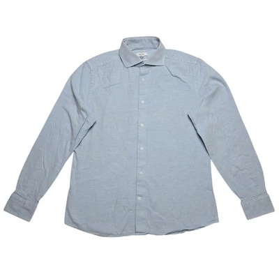 Reiss Shirt Mens Medium Light Blue Regular Fit Long Sleeve Button Up Office - Image 1 of 4