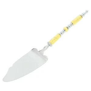 GlassOfVenice Italian Murano Glass Cake Server - Gold - Picture 1 of 5