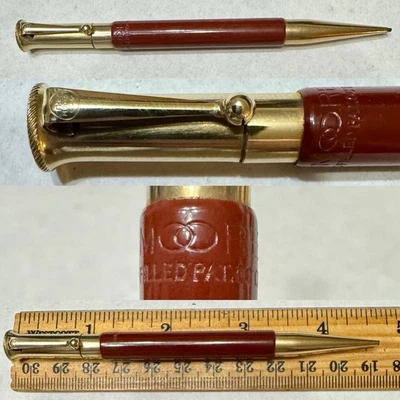 Vintage MOORE Gold Filled Burgundy Mechanical Pencil - Fantastic Condition - Image 1 of 4