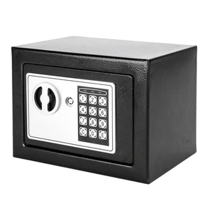 Mini Wall-in Style Electronic Code Metal Steel Box Safe Case 17EF 9x6.7x6.7'' US - Picture 1 of 20