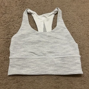 Lululemon Invigorate Bra Size 2 Long Line Nimbus Gray No Padding - Picture 1 of 6