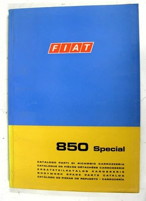 FIAT 850 carrocería especial ilustrada lista de piezas de automóvil 1968 #603.10.152 II-1968 6000 Foto 1 de 4