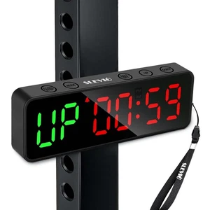 Pequeño Gimnasio Temporizador Reloj Cronómetro Magnético Entrenamiento Intervalo Temporizador, Grande LED Di... - Imagen 1 de 7