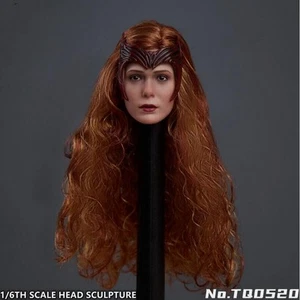 1/6 Scarlet Witch Head Sculpt Wanda Elizabeth Olsen For 12" Female PH TBL Figure - Picture 1 of 8