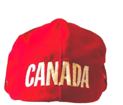 Roots Athletics 25th Anniversary 1998 Olympics Red M Canada 100% Cotton Newsboy - Изображение 1 из 4