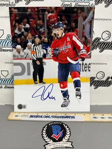 JOHN CARLSON NHL SIGNED AUTOGRAPHED 8x10 HOCKEY PHOTOGRAPH BECKETT BAS COA - Picture 1 of 4