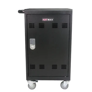 Mobile Charging Cart and Cabinet for Tablets Laptops 30-Device With Combination - Picture 1 of 19