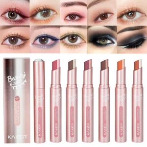 Double Color Gradient Eye Shadow Stick Matte Eyeshadow Waterproof Shimmer - Picture 1 of 26