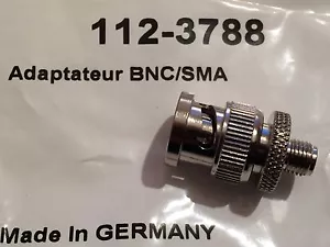 PREMIUM QUALITÄT 50 OHM BNC STECKER AUF SMA BUCHSE HF ADAPTER fd6j21 - Bild 1 von 1
