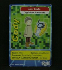 DIGIMON 2 CODY Trading Card Game PERU TCG 2001 ROLL IORI HIDA Children Anime