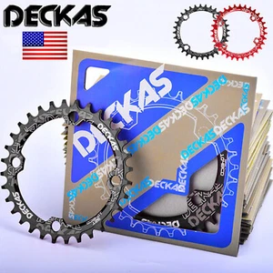 Plato de bicicleta MTB DECKAS 104BCD 32T 34T 36T 38T estrecho ancho anillo de cadena única - Imagen 1 de 13