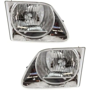 New Headlamp Right & Left for Ford F-150 2001-2003 FO2502182 FO2503182 4-Door - Picture 1 of 3