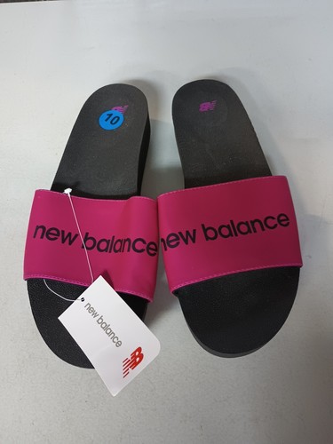 Sandali donna New Balance rosso rosa slides sintetici taglia 10