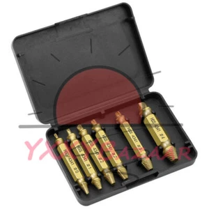 6PCS HSS Broken Bolt Remover Damaged Screw Extractor Speed Out Drill Bits Tools~ - Picture 1 of 8