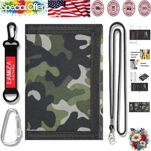 Fun & Functional Camo Wallet for Kids - Perfect Birthday Gift with Coin Pockets - Picture 1 of 8