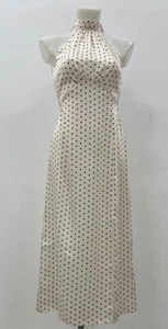 Ladies Ex New Look Halter-neck Polka Dot Midi Dress Size 8 10 12 14 16 18 - Picture 1 of 11