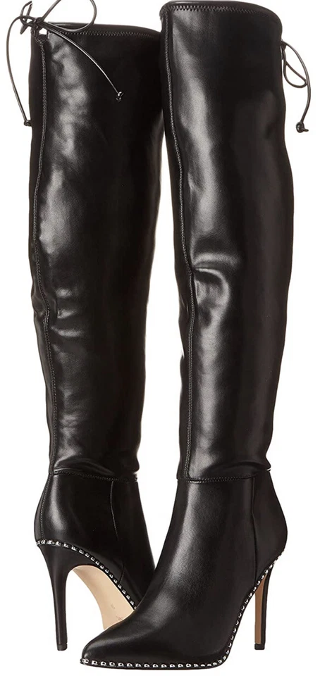 Botas BCBGENERATION Hilanda Tachonadas Punta Sobre la Rodilla EE. UU. 7 Usadas Una Vez Foto 1 de 4