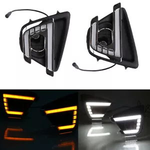 Par de luces LED de marcha diurna para coche intermitentes faros antiniebla DRL para Mazda CX-5 12-16 - Imagen 1 de 7