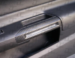 2015-2022 Mustang Carbon fiber Lower Door Handle Decal Accent Kit - More Colors  - Picture 1 of 12