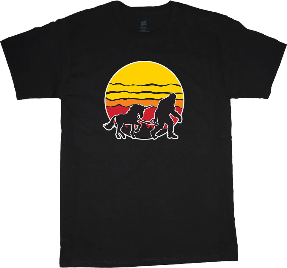 Big and Tall T-shirt Mens Graphic Tees Funny Sasquatc King Size Big Guy Clothing - Image 1 of 1