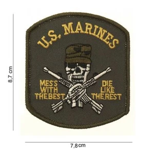 US Army Parche Marines Mess Con The Best La Like Rest. WK2 II Guerra Mundial Nam - Imagen 1 de 1