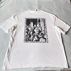 H&M New York Look On The Bright Side Mens T-shirt White L Double Sided USA City