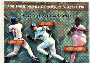 2002 MLB Promo Card Derek Jeter Ichiro Sosa Mike Piazza Pedro Martinez Unit - Picture 1 of 1