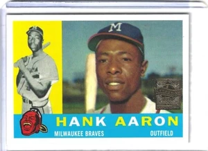 1999 Topps Hank Aaron 1960 Reprint 7 of 23 - NM - Picture 1 of 2