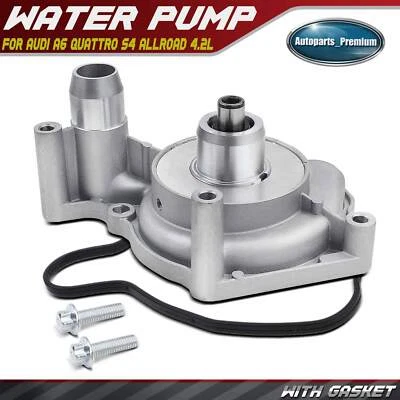 Engine Water Pump w/Gasket for Audi A6 Quattro 2005-2006 S4 Allroad Quattro 4.2L - Image 1 of 4