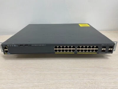 Cisco Catalyst WS-C2960X-24PS-L 24 GigE PoE 370W, 4 x 1G SFP, C2960X-STACK - Image 1 of 4