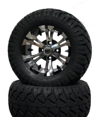 Rueda mecanizada vampiro de 12" y neumático todo terreno DOT Stinger de 22x10,5-12" - Juego de 4 Foto 1 de 4