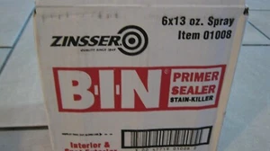 Zinsser Bin 1008 Primer Sealer 13 oz. Aerosol Quantity 6 Cans - Picture 1 of 2