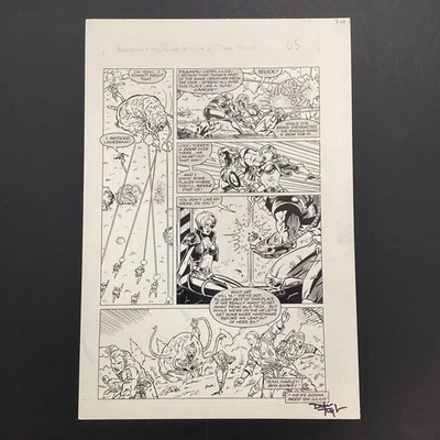 Original Artwork for Motormouth & Killpower #9 Page 2 By Dave Taylor Marvel - Image 1 of 4