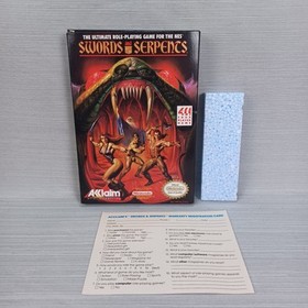 Swords & Serpents - Box ONLY (Nintendo NES) NO GAME - READ