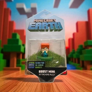 Minecraft Earth Boost Mini Attacking Alex Figure - Picture 1 of 3