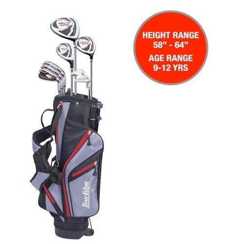 Tour Edge JASLGJ52912 Hl-j Junior Complete Golf Set With Bag 9-12 Yrs LH