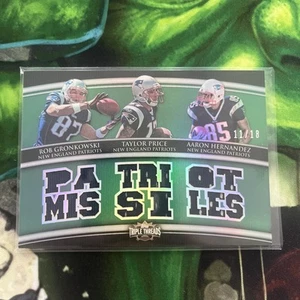 2010 Topps Triple Threads - Relic Combos Gronkowski Hernandez Price RC 11/18 - Picture 1 of 2