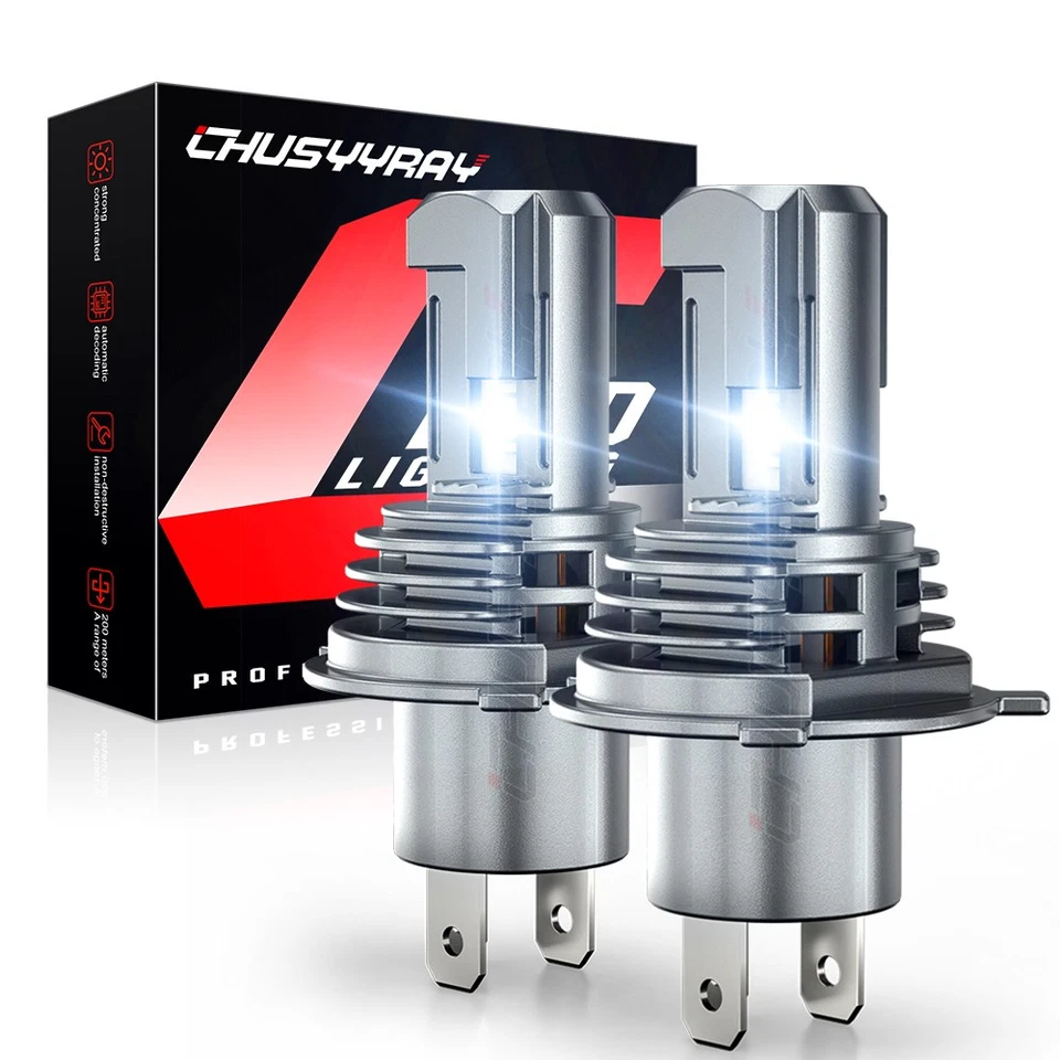 2 SUPER LED HEADLIGHT bulb For Polaris 600 1985-2008 replaces 2870448 snowmobile - Image 1 of 4