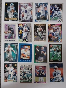 Troy Aikman 37 Football Karten Lot - alle verschiedenen Karten - Dallas Cowboys - Bild 1 von 3