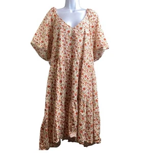 Old Navy Midikleid Flatterärmel Blumen Größe 4X Cottagecore Boho Prärie - Bild 1 von 10