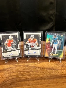 Gunnar Helm & Xavier Restrepo Year One Autos & L’Jarius Sneed GOLD /249 TITANS - Picture 1 of 5