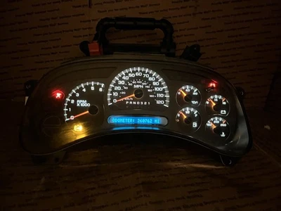 Velocímetro Silverado Sierra Tahoe Yukon 2003-2006 calibre suburbano clúster Foto 1 de 4