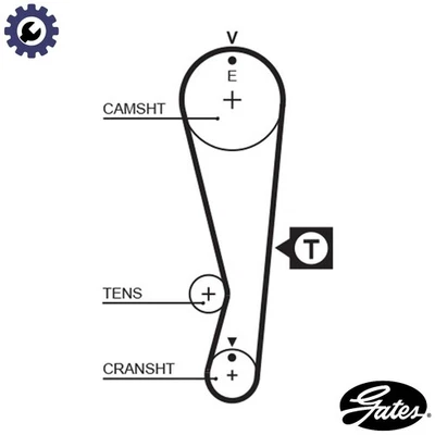 TIMING BELT 5318XS FOR GEO TRACKER/Station/Wagon/SUV/Cabrio SUZUKI ESTEEM 1.6L - Image 1 of 4