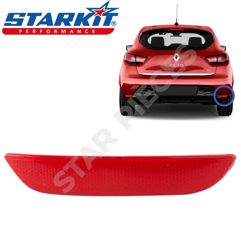 STARKIT PERFORMANCE Cataphote réflecteur de pare chocs arrière droit Renault Clio 4 12-20