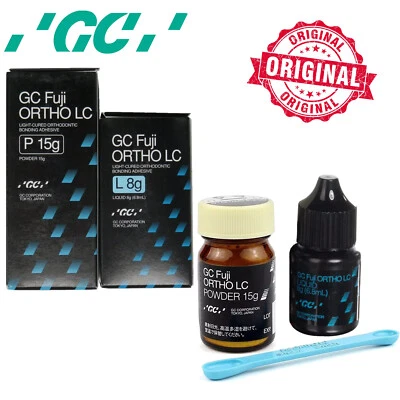 GC Fuji ORTHO LC lichthärtender Glasionomerzement flüssig 8g Power 15g CE - Bild 1 von 4